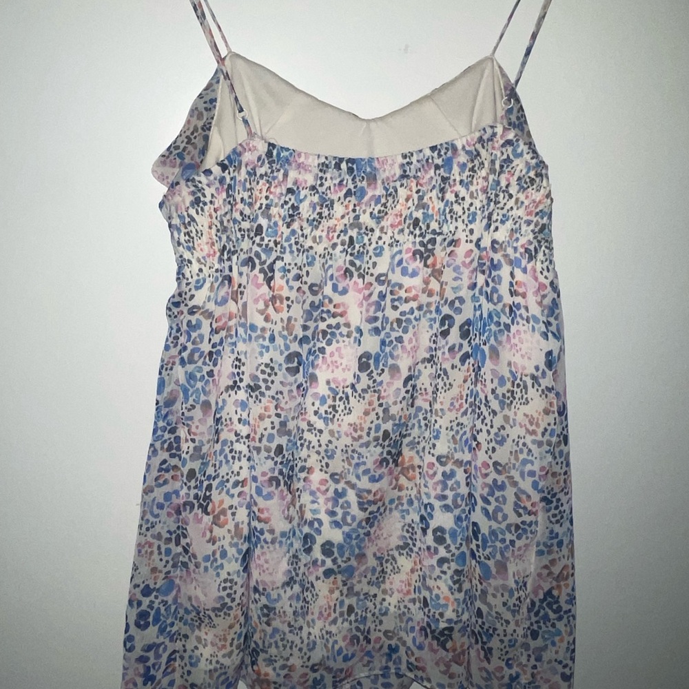 Colorful Animal Print Ruffle Blouse - Picture 4 of 6
